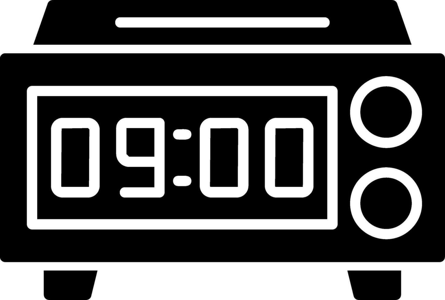Digital Clock Vector Icon