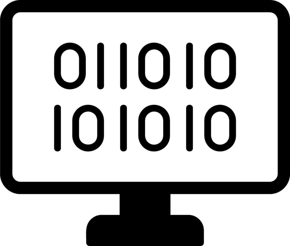 Binary Code Vector Icon