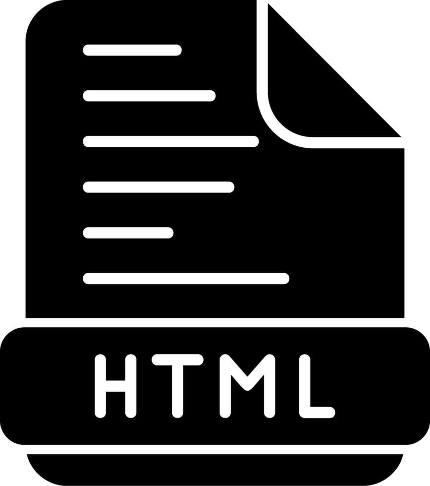 icono de vector html