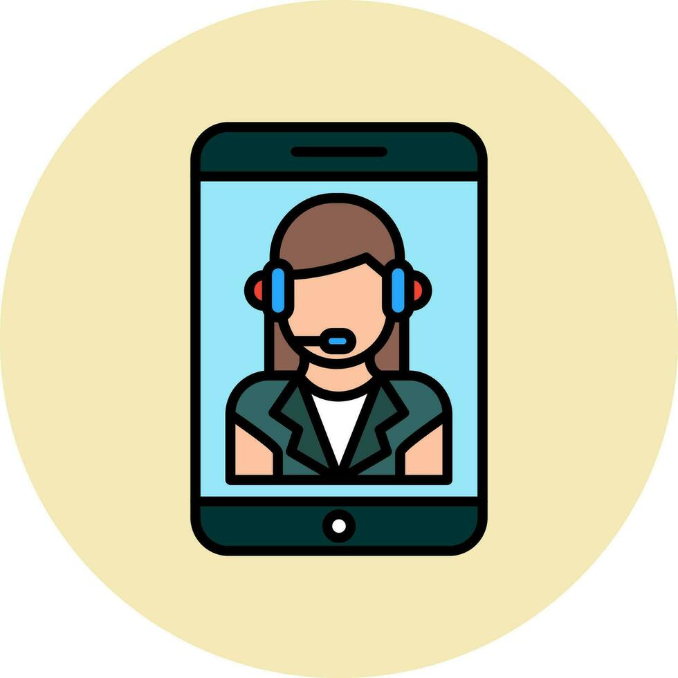 Customer Service Agent Vector Icon