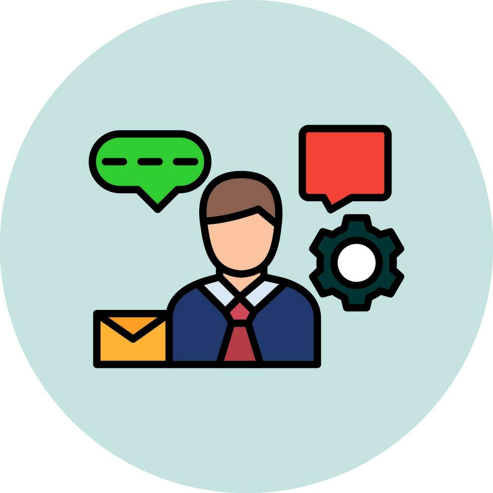 Client Support Vector Icon