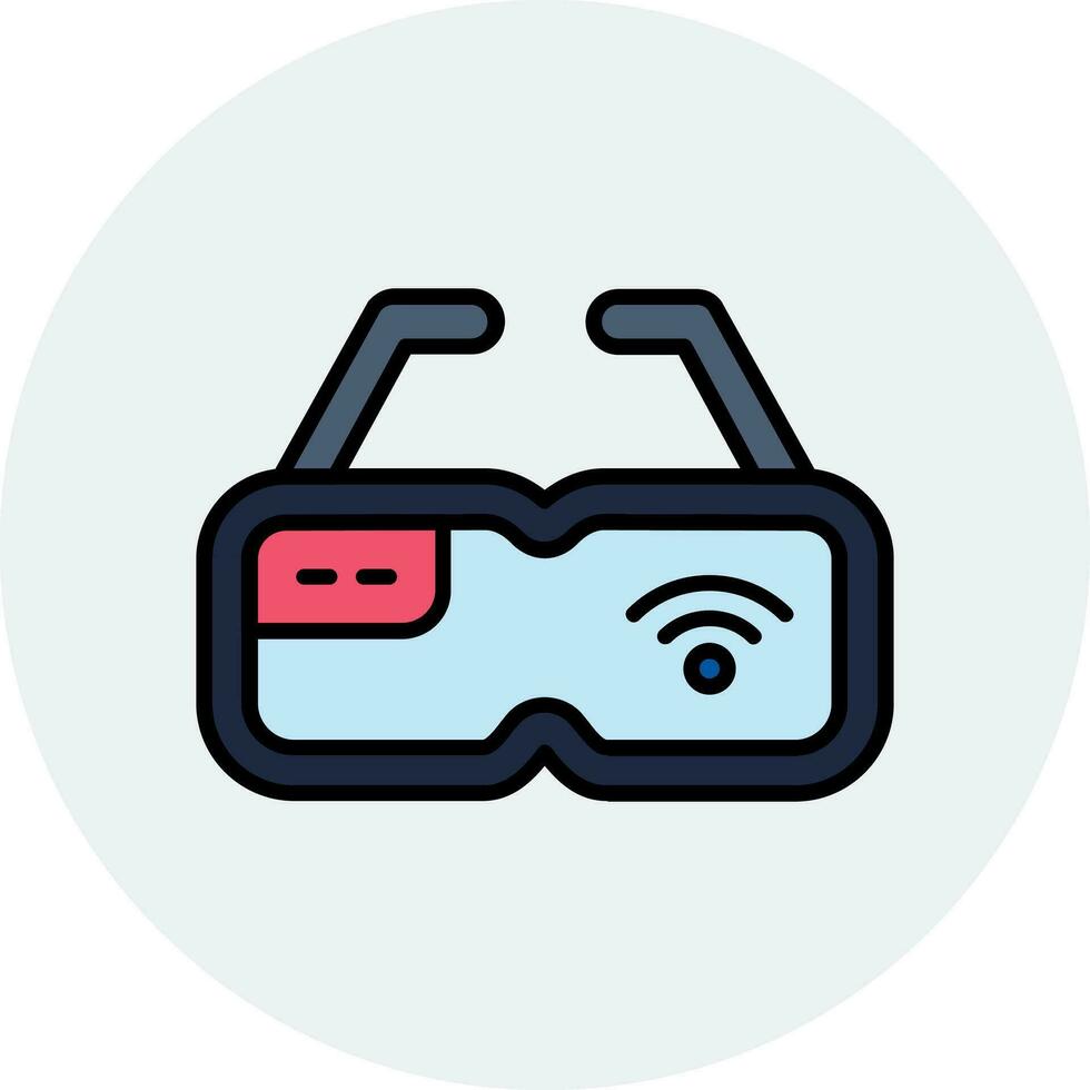 Smart Glasses Vector Icon