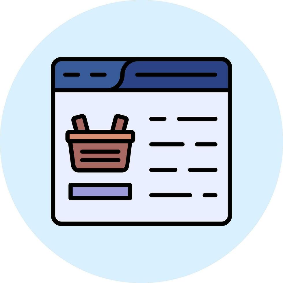 Online Shopping Vector Icon