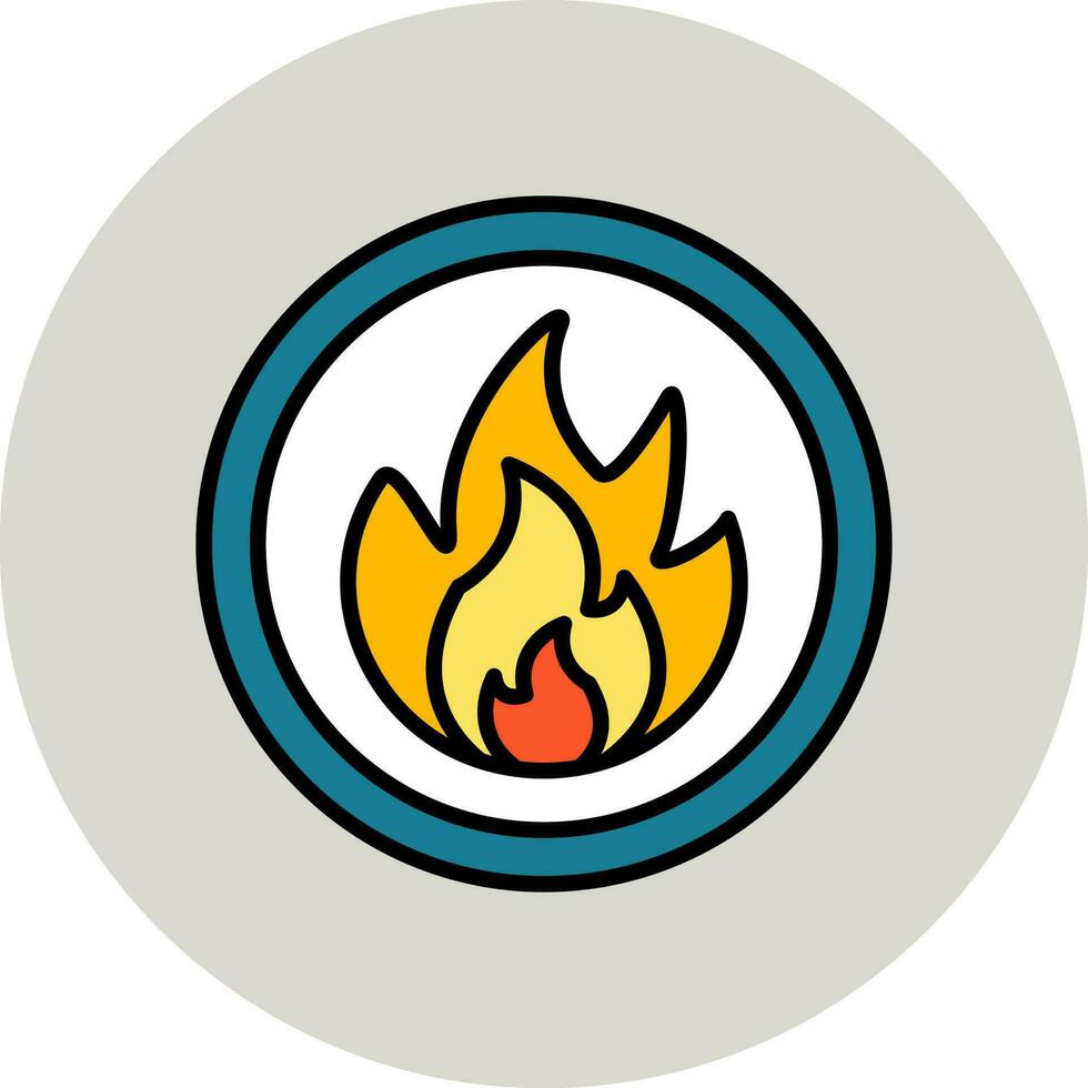 Flammable Vector Icon