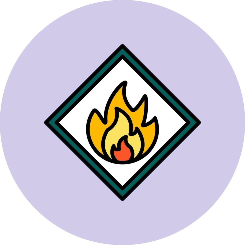 Flammable Vector Icon