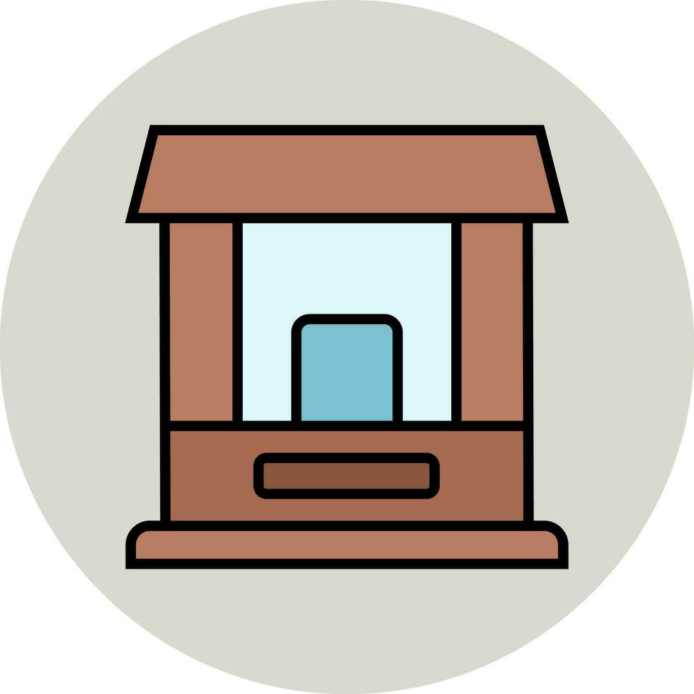 Ticket Window Vector Icon