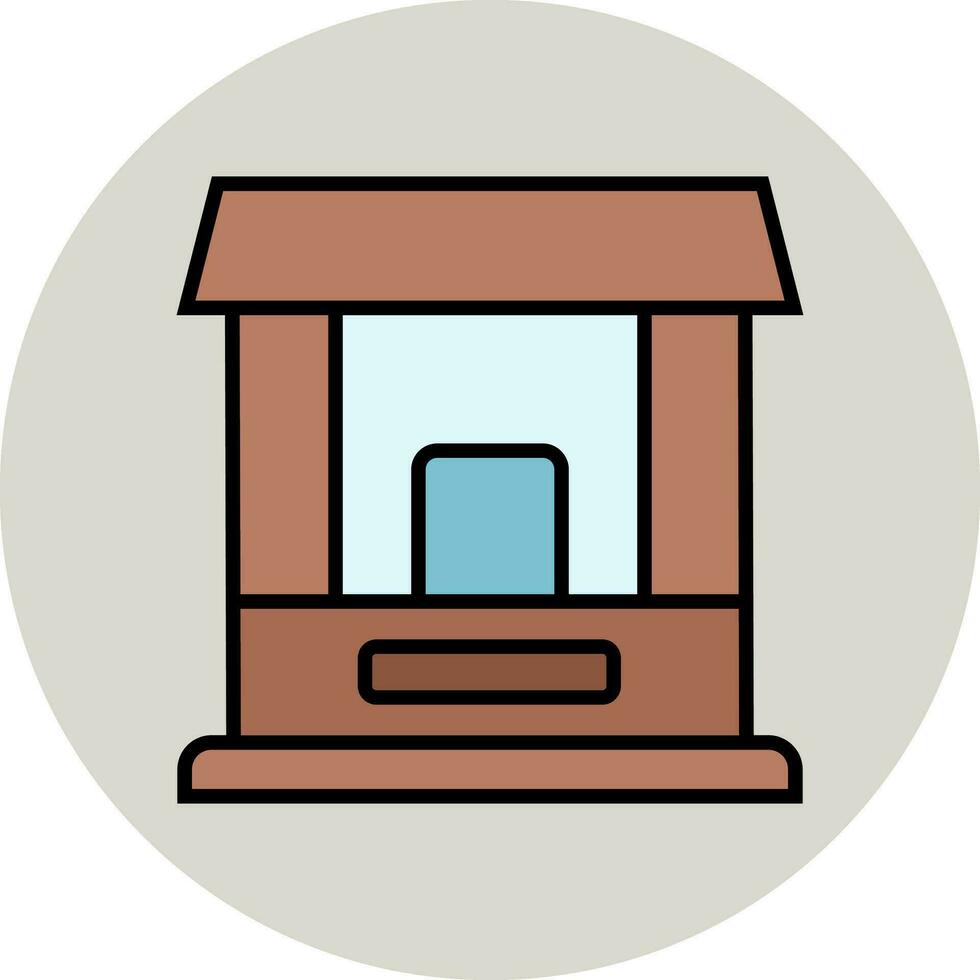 Ticket Window Vector Icon