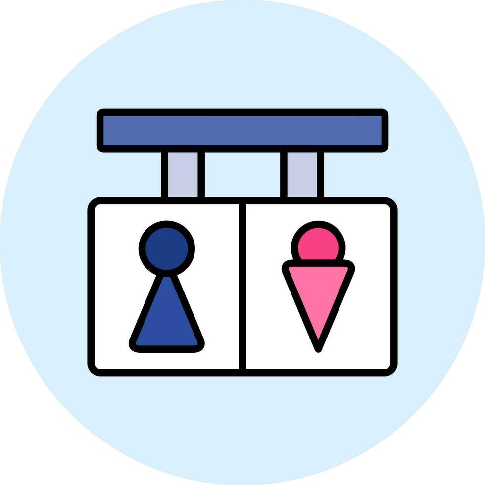 Toilet Signs Vector Icon