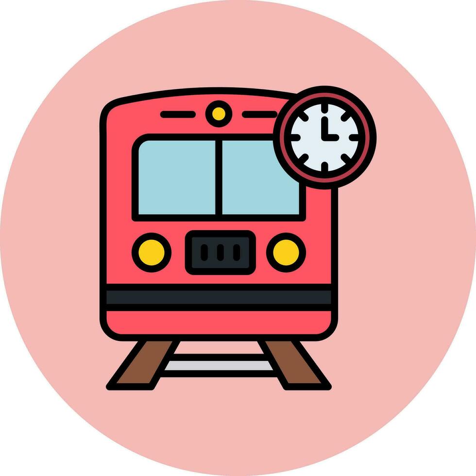 Train Times Vector Icon