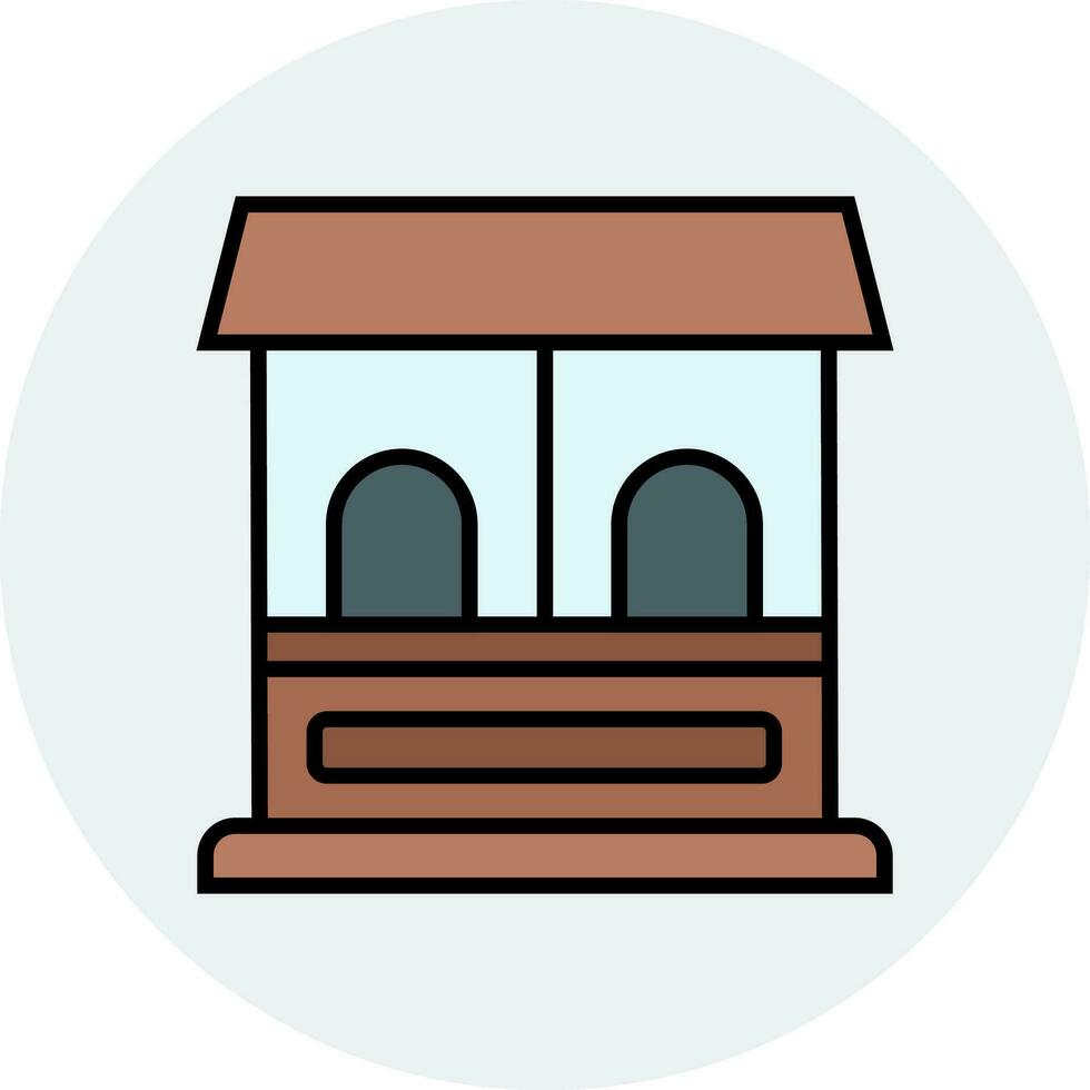 Ticket Office Vector Icon