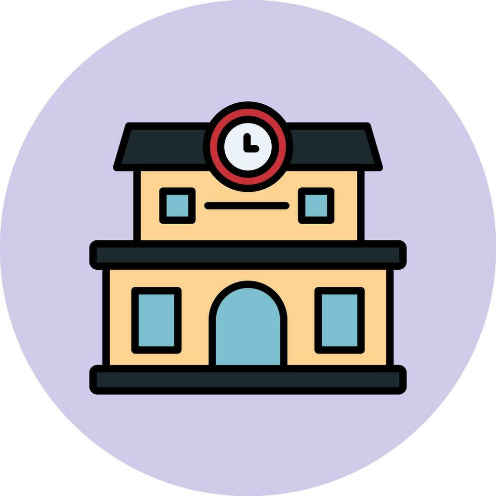 Train Station Vector Icon