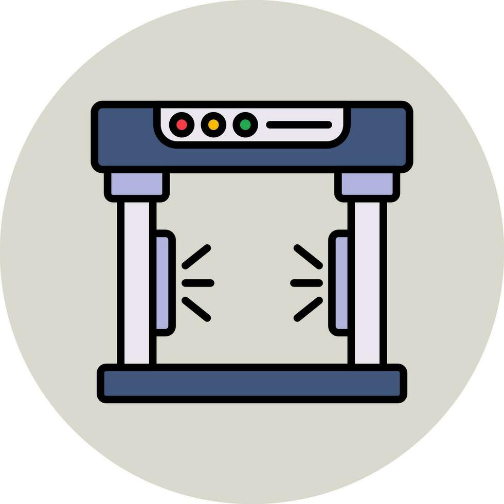 icono de vector de detector de metales