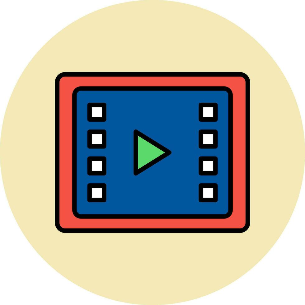 Video Processing Vector Icon