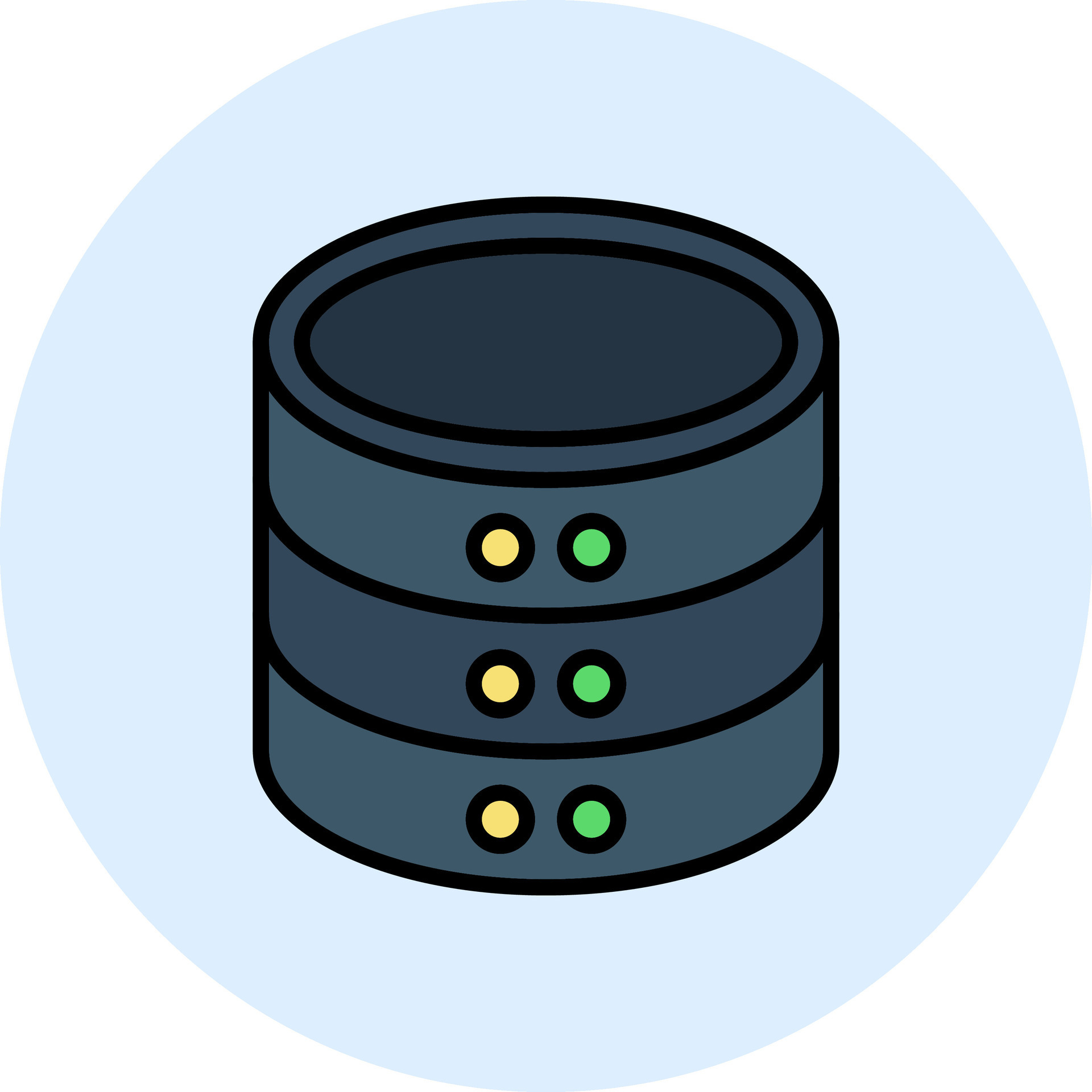 Databases Vector Icon 30978087 Vector Art at Vecteezy