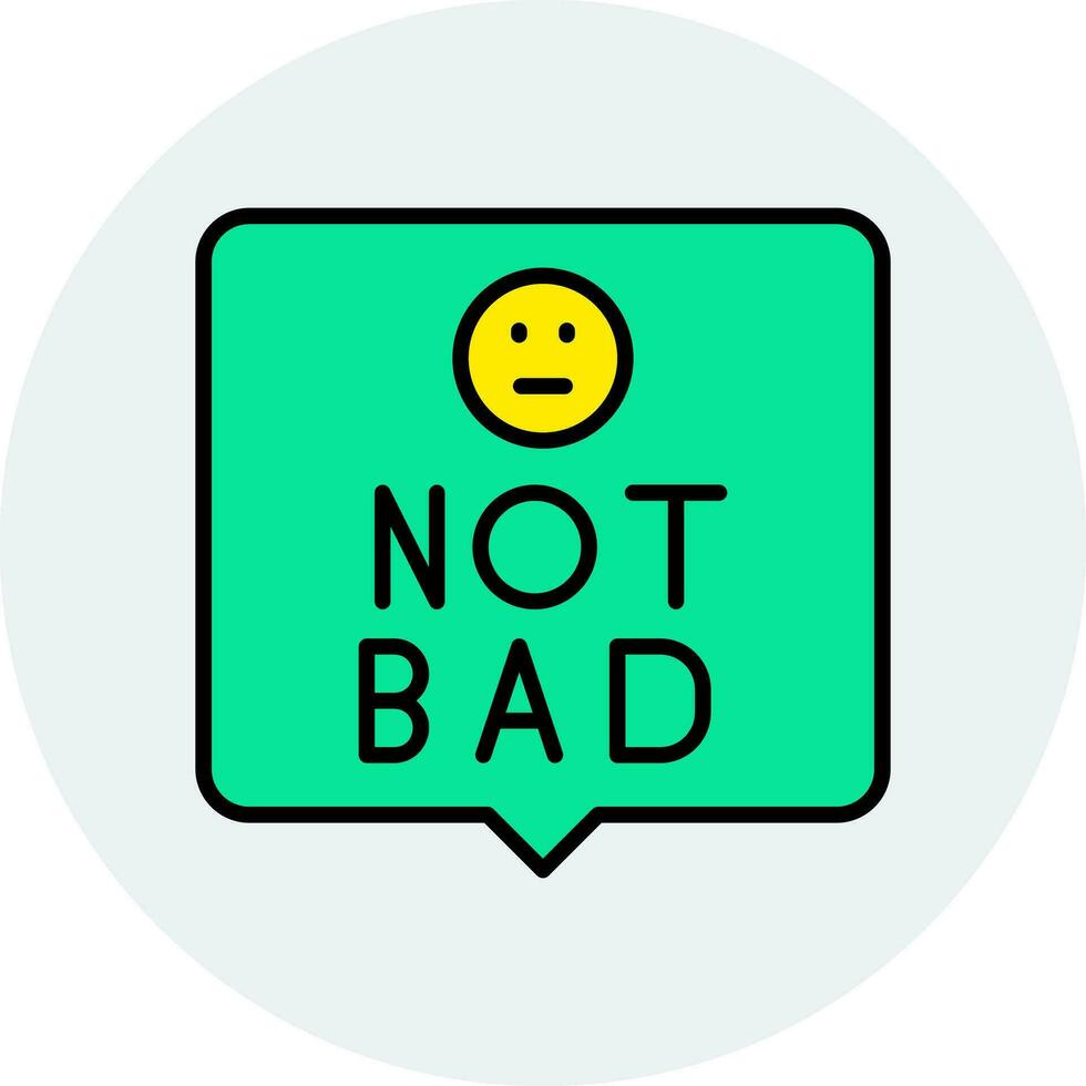 Not Bad Vector Icon