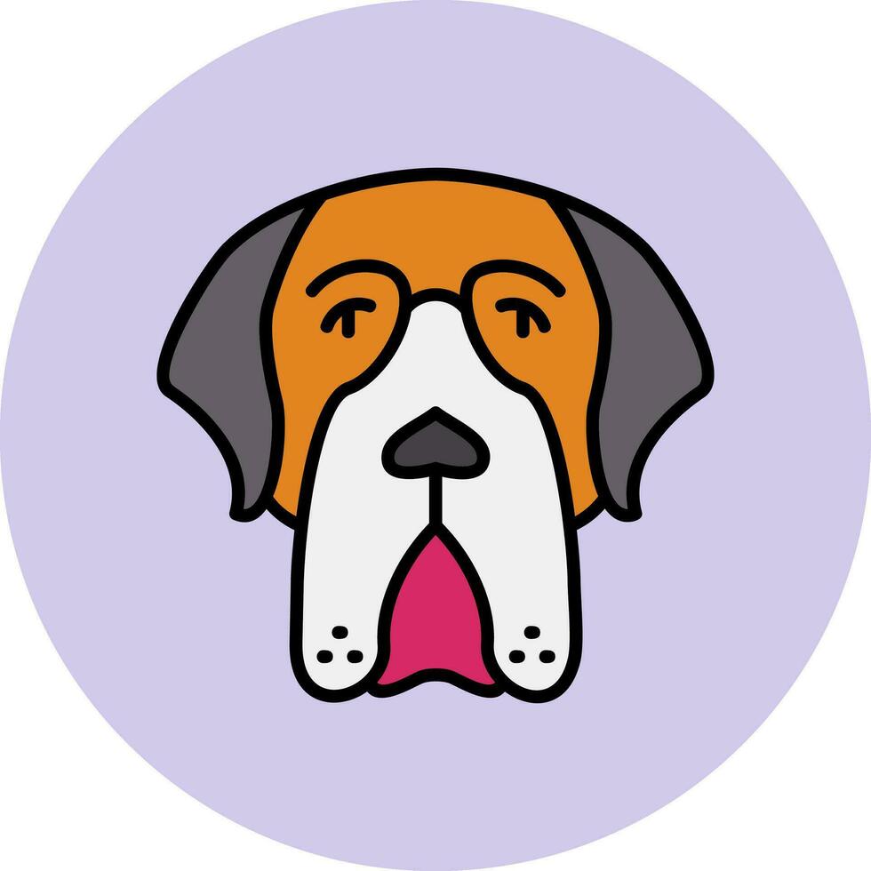 Saint Bernard Vector Icon