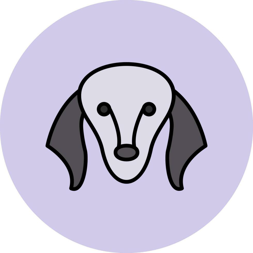 saluki vector icono