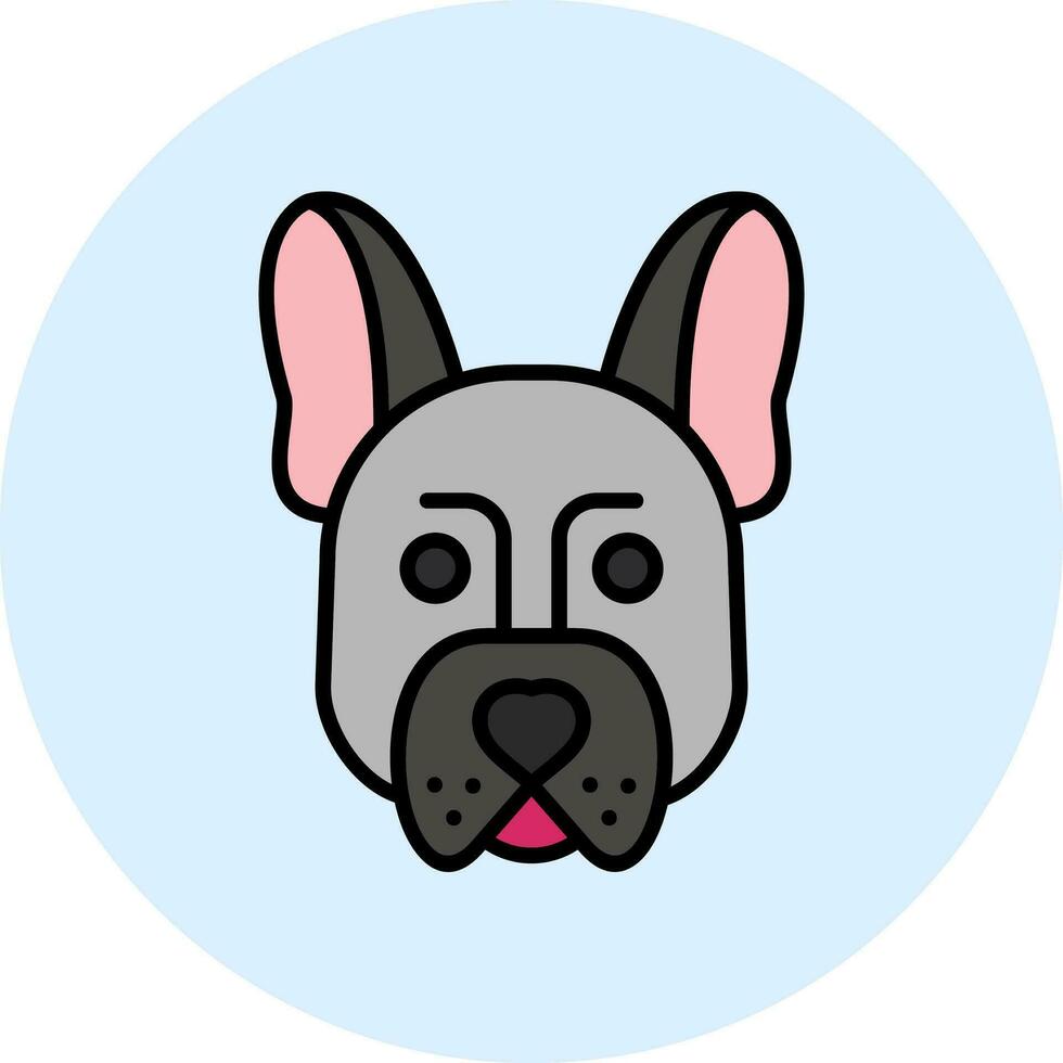 French Bulldog Vector Icon