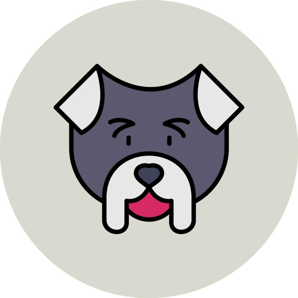 icono de vector de bulldog