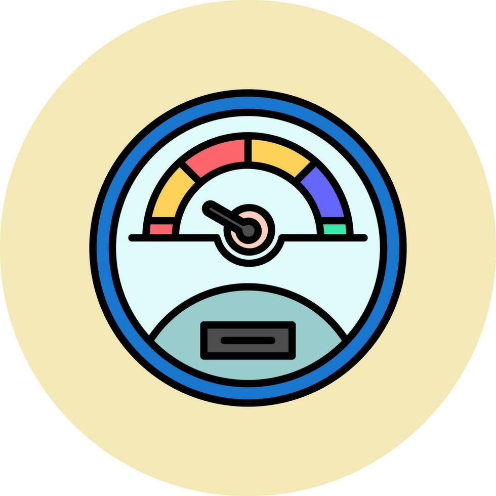 Speedometer Vector Icon