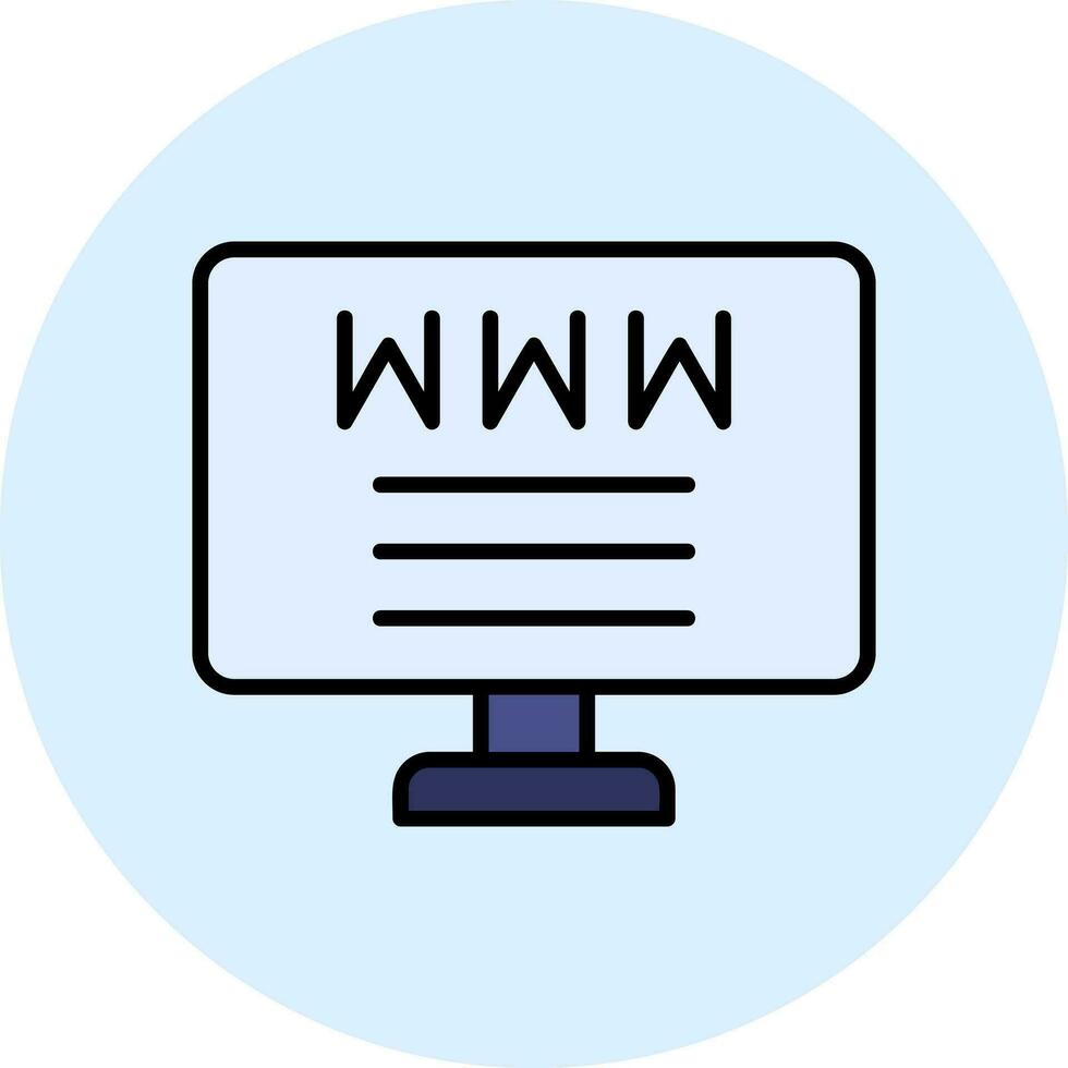 icono de vector de sitio web