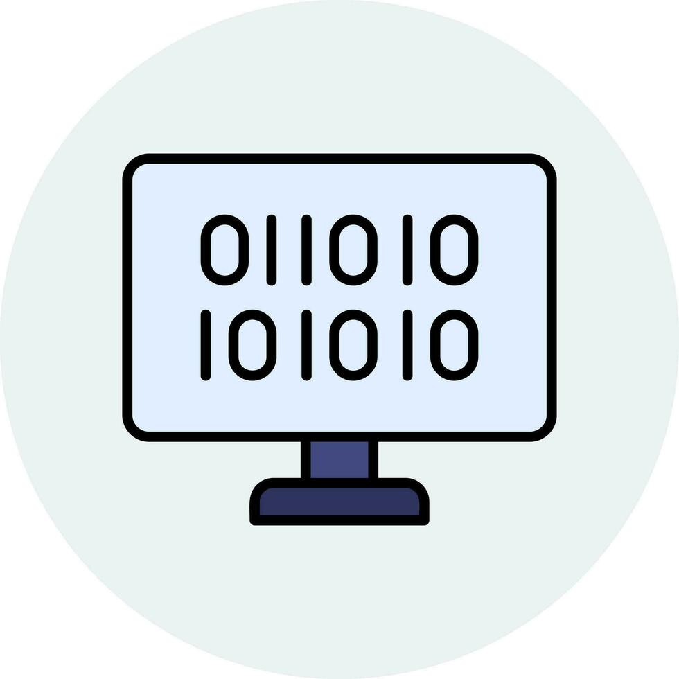 Binary Code Vector Icon