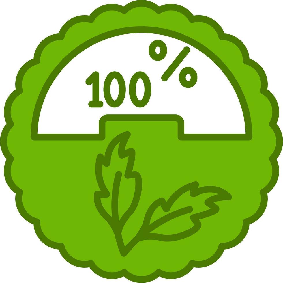 100 Percent Vector Icon