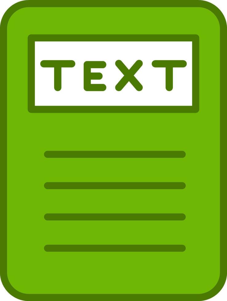 Text Vector Icon