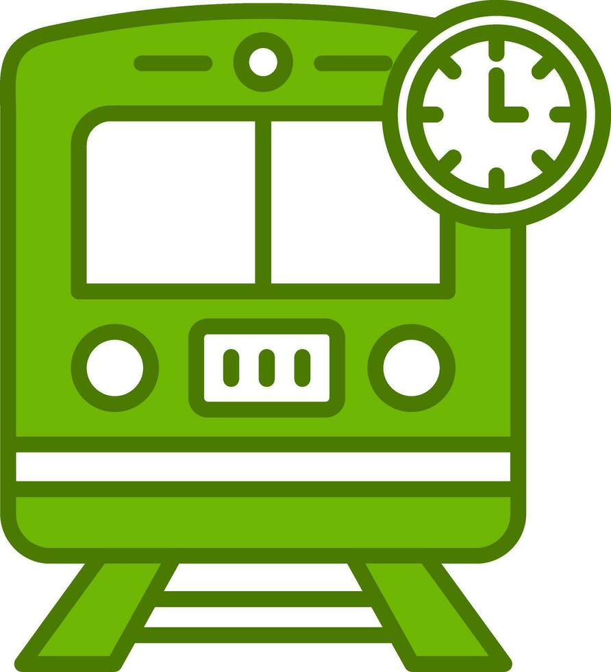 Train Times Vector Icon