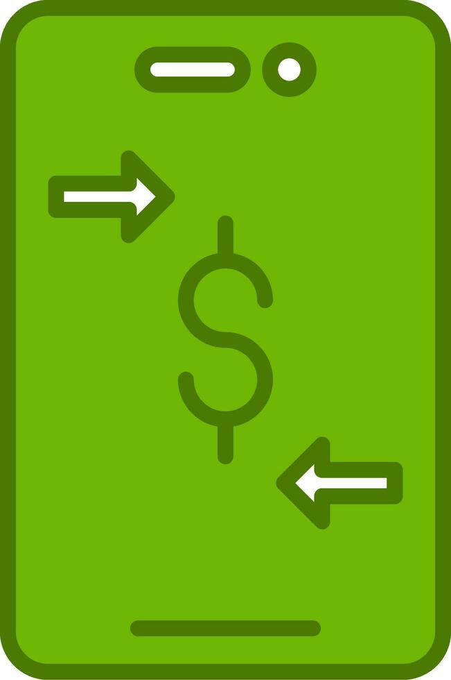 Online Money Transfer Vector Icon