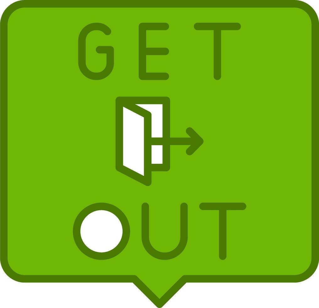 Get Out Vector Icon