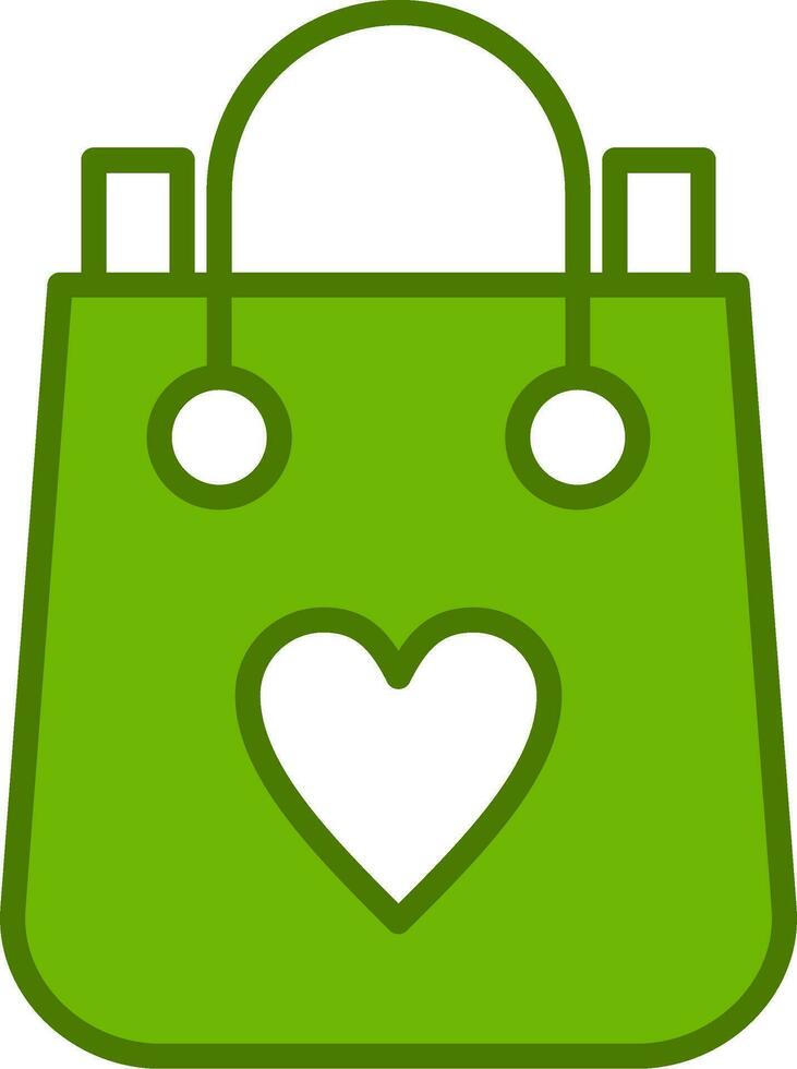 icono de vector de bolsa de compras