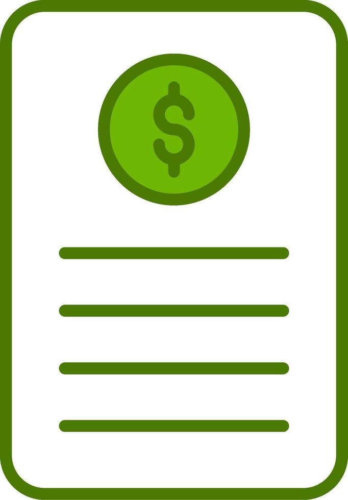Bill Vector Icon