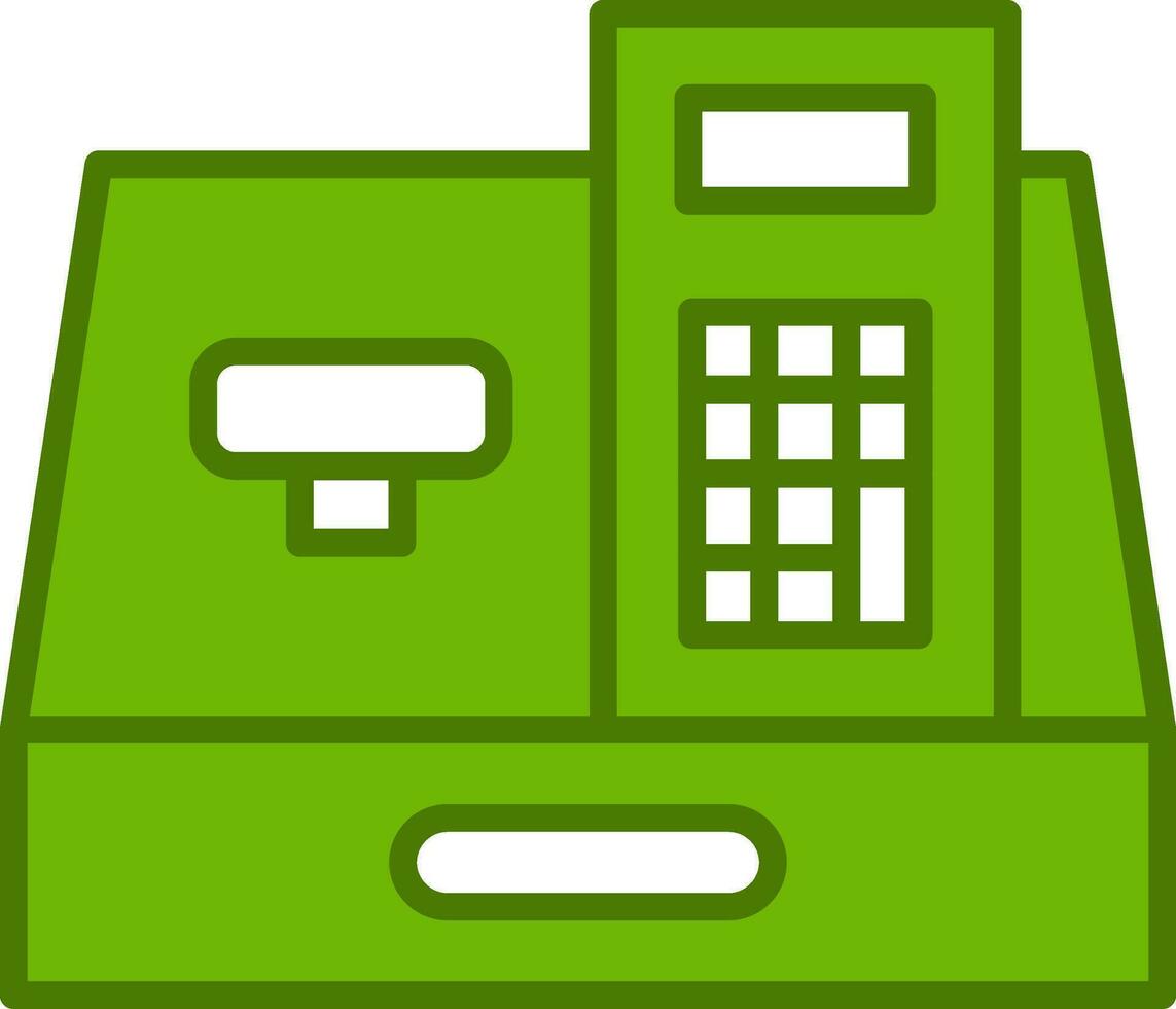 Cashier Machine Vector Icon