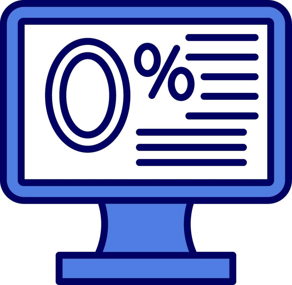 Zero Percent Vector Icon