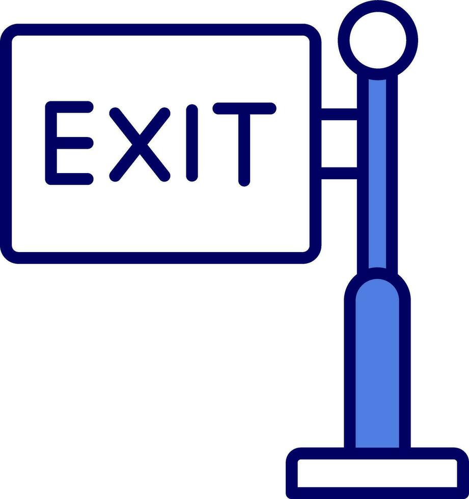 Exit Sign Vector Icon