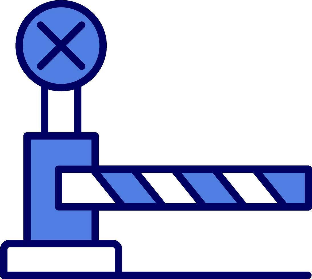 Level Crossing Vector Icon