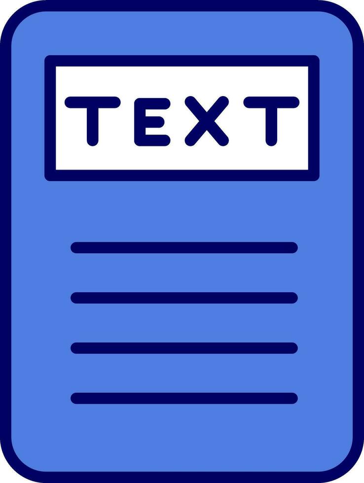 Text Vector Icon