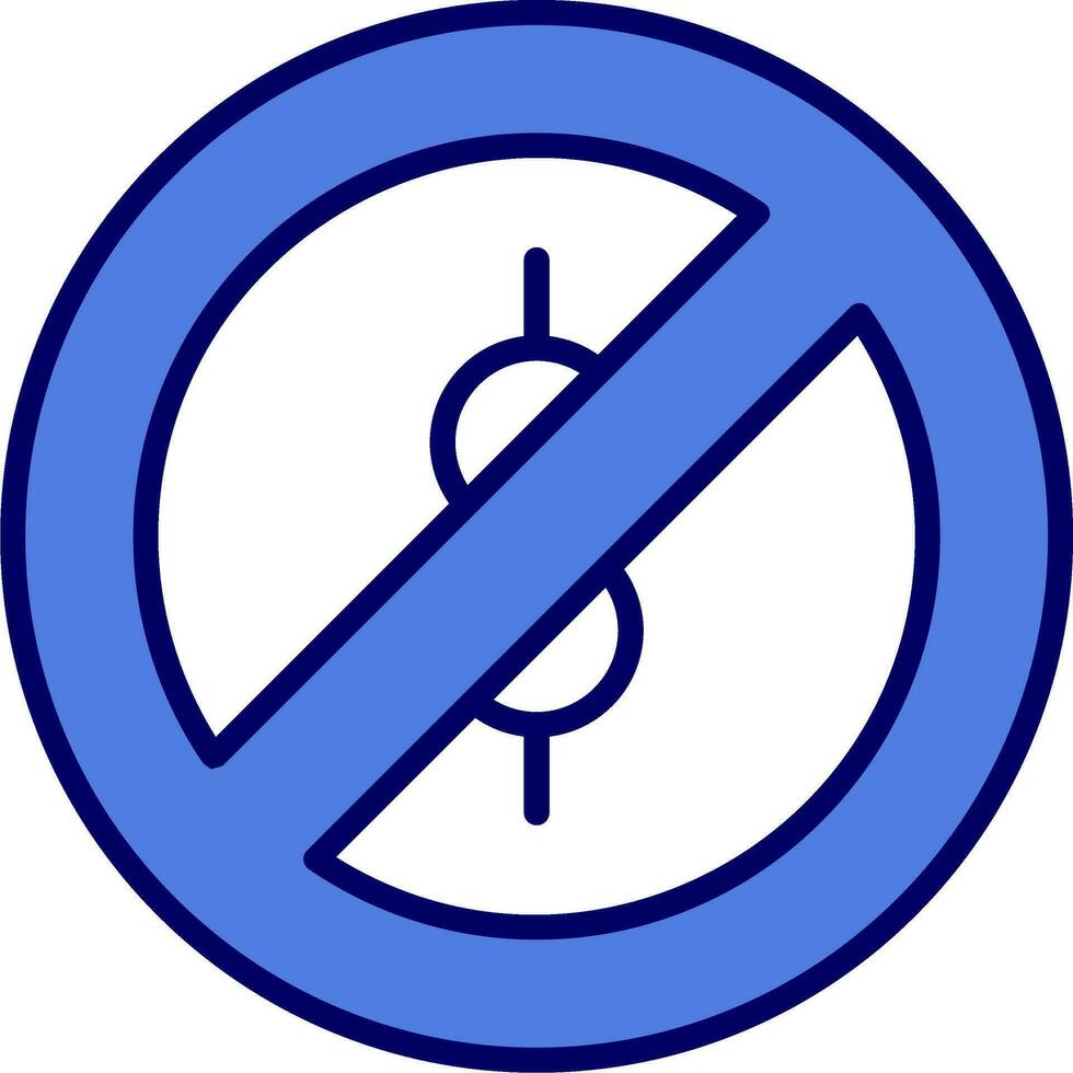 Cash Forbidden Vector Icon