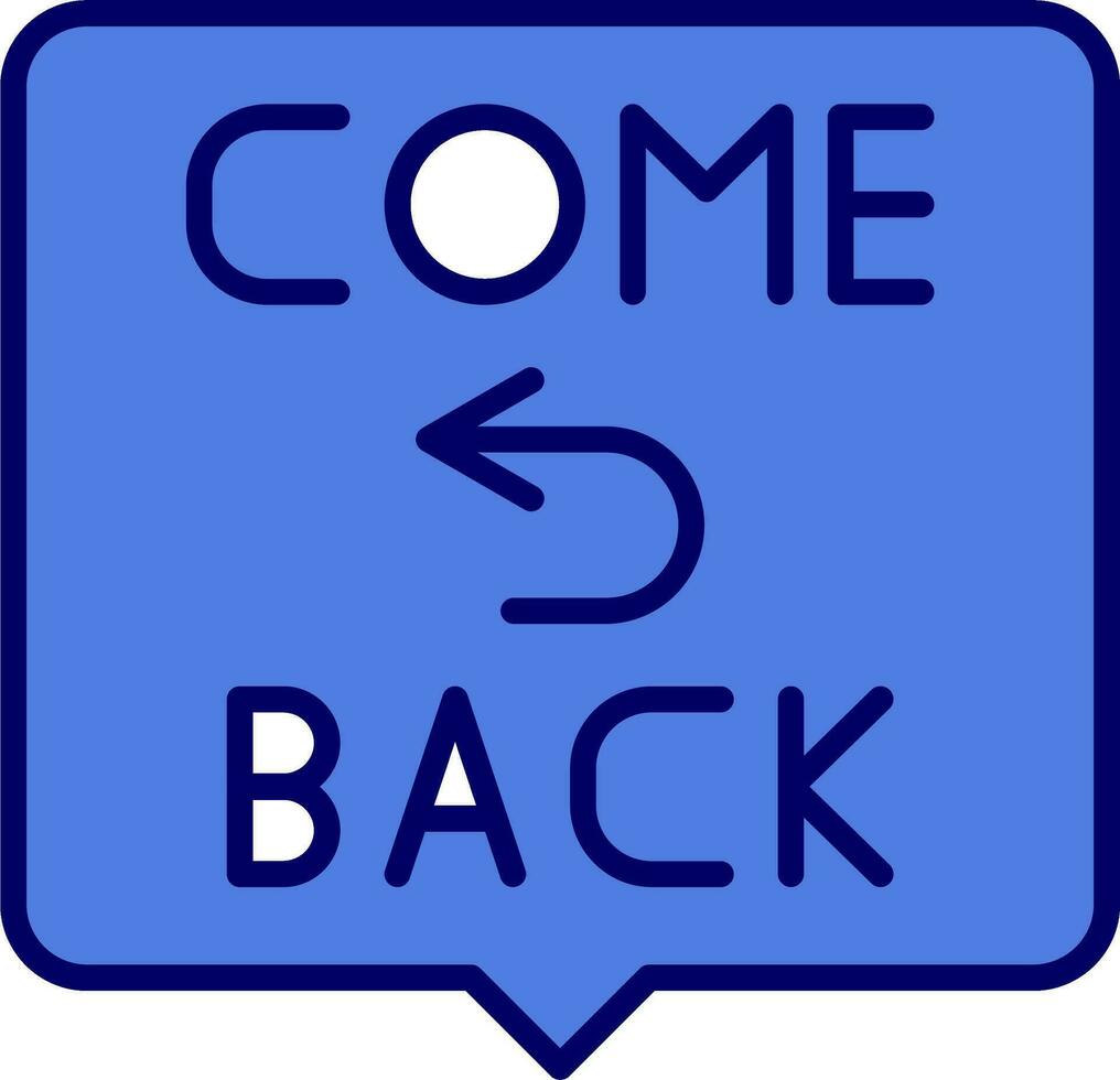 Come Back Vector Icon