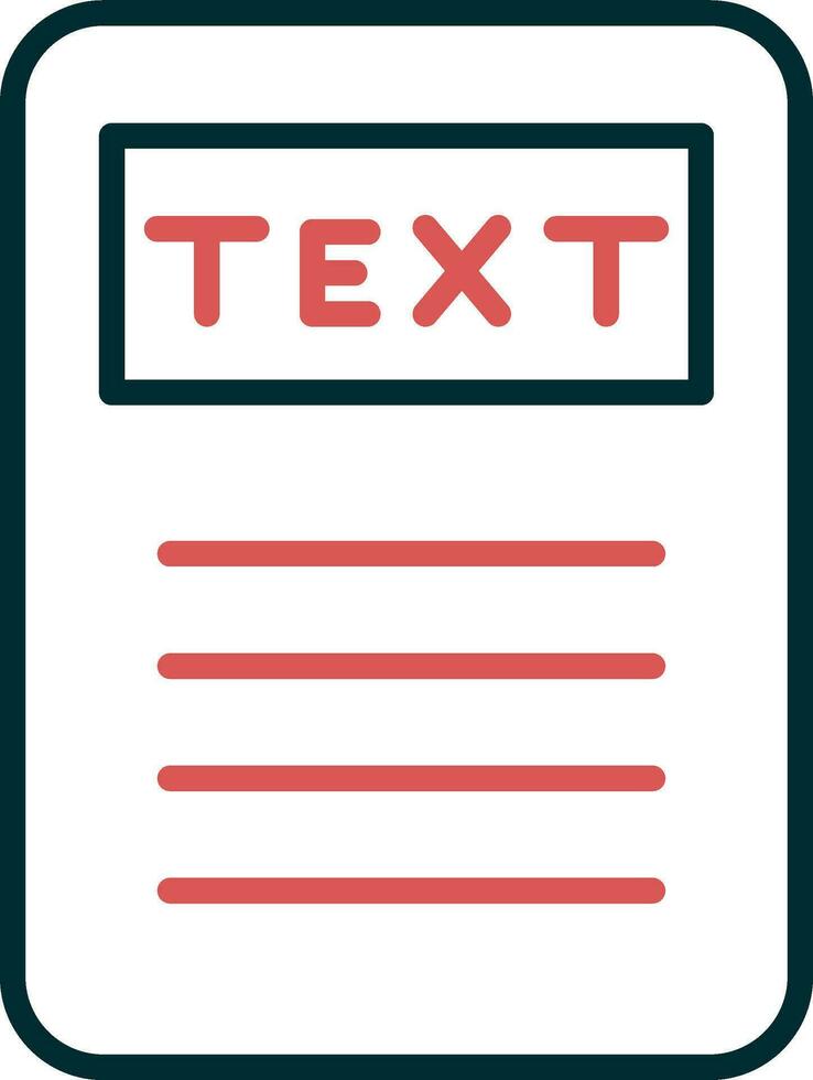 Text Vector Icon