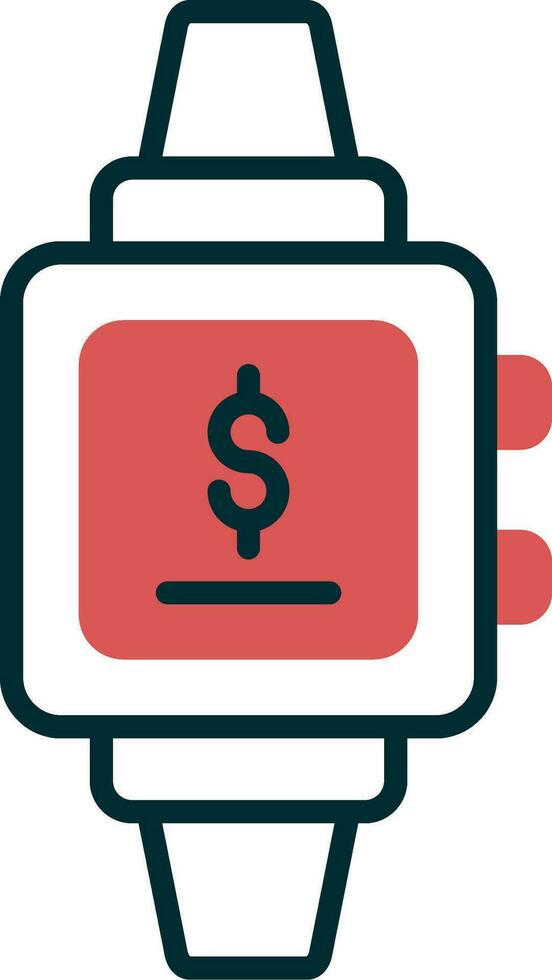 SmartWatch Payment Vector Icon