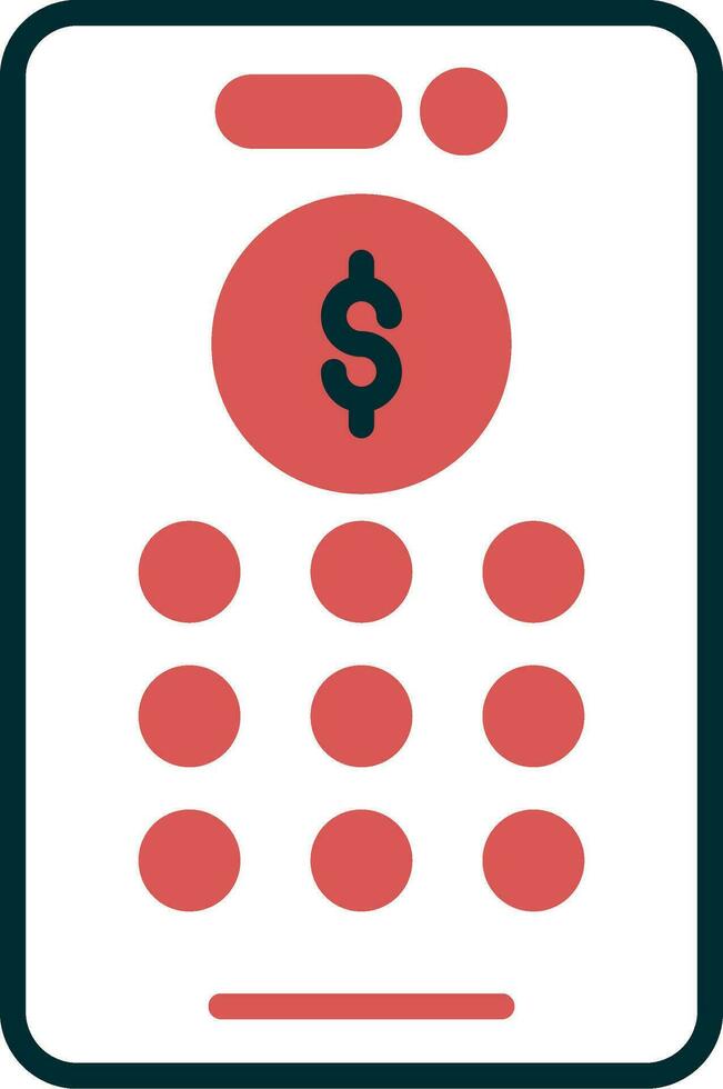 Banking Pin Code Vector Icon