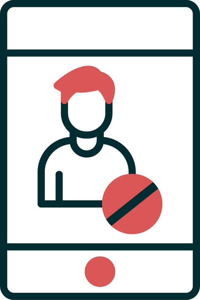 Blocked Vector Icon