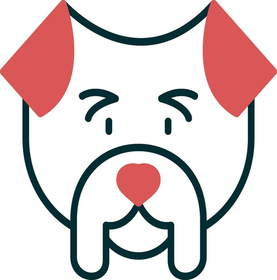 icono de vector de bulldog