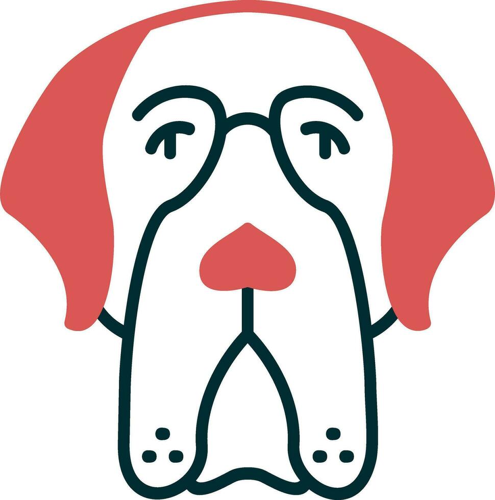 Saint Bernard Vector Icon