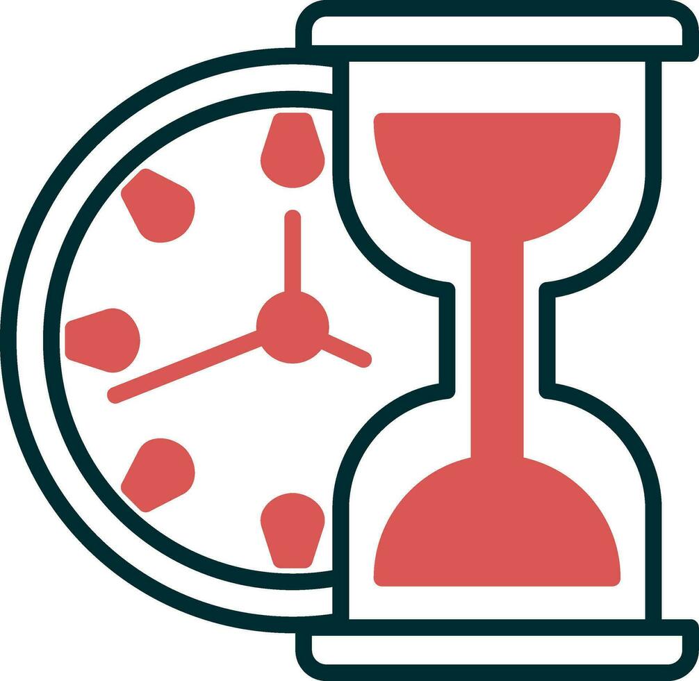 icono de vector de reloj de arena