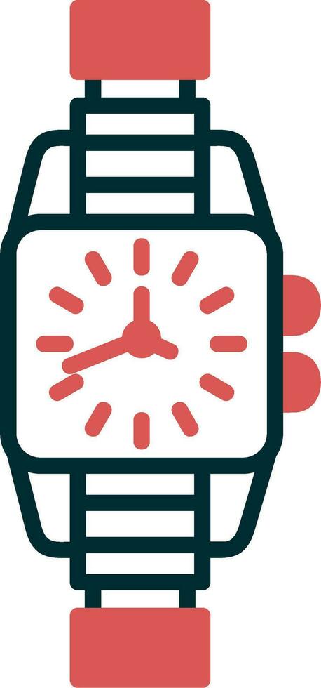 reloj, vector, icono vector