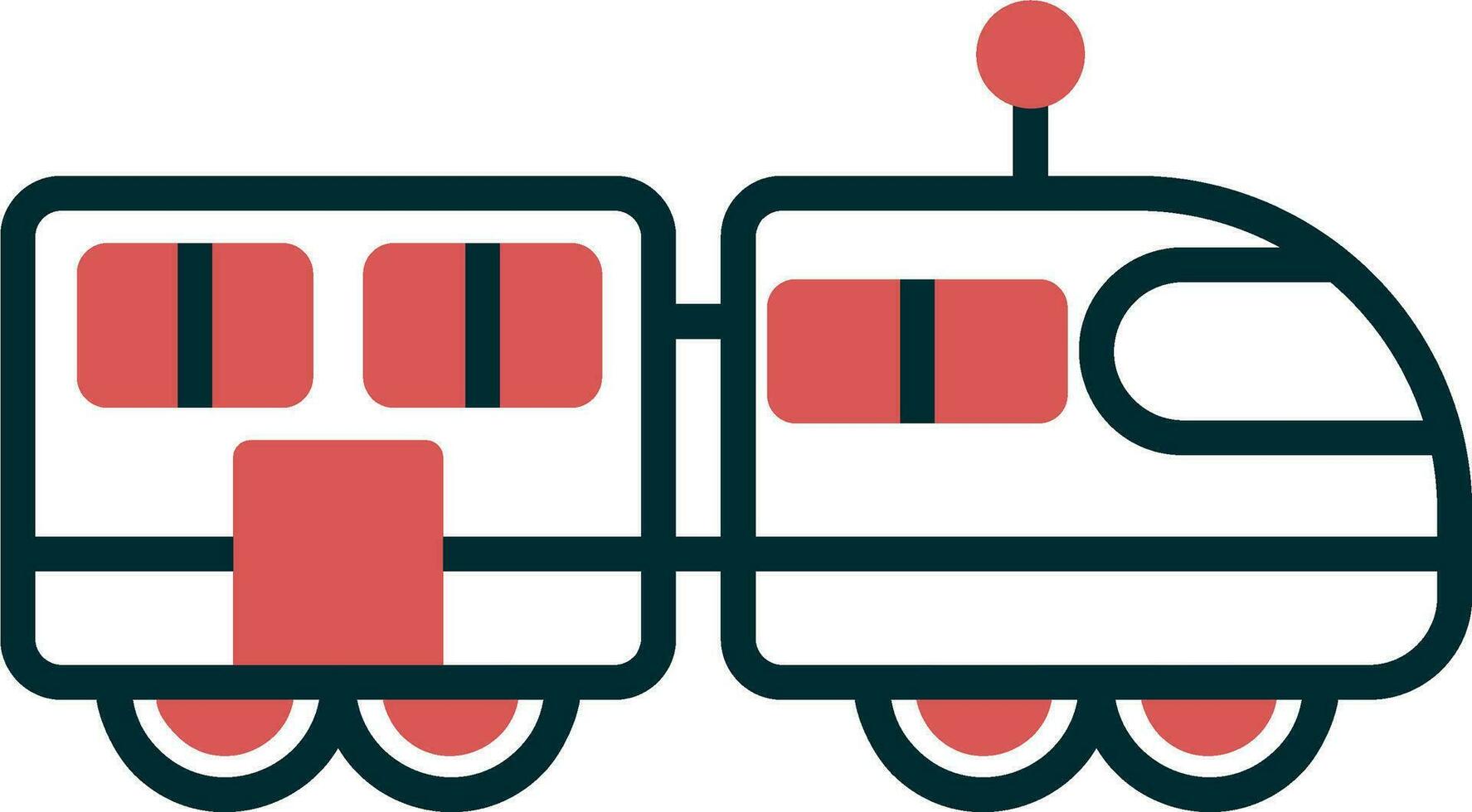 icono de vector de tren