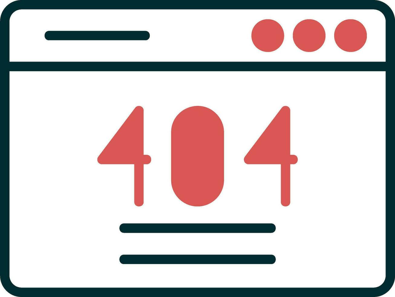 404 Error Vector Icon